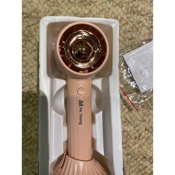 NWT Portable Handheld Fan light rechargeable digital display scroll switch & LED - Picture 3 of 12